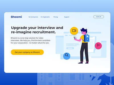 Landing Page Opener for HR Software