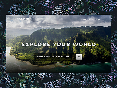 Concept travel landing page branding design ui design uxdesign web web design webdesign