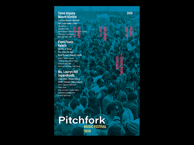 Pitchfork Music Festival Poster concert concert poster media music festival pitchfork type