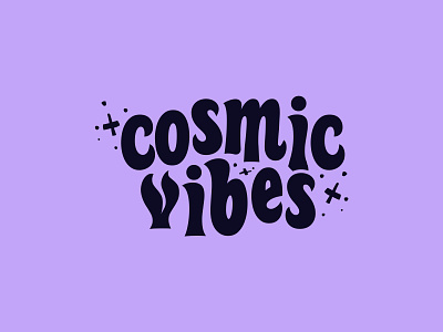 Cosmic Vibrations Logo 60s 70s band cosmic hippie psychedelic seventies sixties space stars