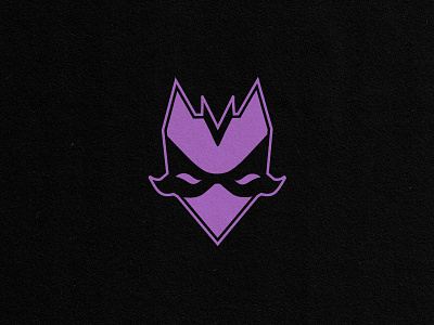 VIOLET Logo branding fox japanese kitsune logo mask purple superhero vector