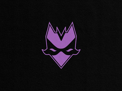 VIOLET Logo branding fox japanese kitsune logo mask purple superhero vector