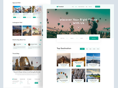 TraveLid - Travel Agency Landing Page