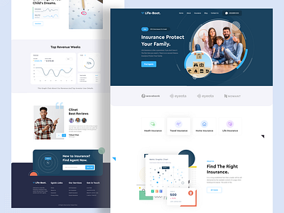 LifeBoot - insurance Landing Page