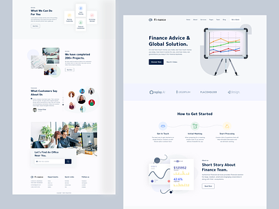 Finance Consulting Landing Page 2020 trend design agency business agency websites banking banking app banking dashboard booking creative creditcard dribbble best shot homepage illustration landing page minimal clean new trend money service rfid startup transaction trendy design website design