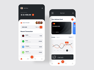 Online Banking Mobile App 2020 trend design app apps bank banking finance app mobile ui online banking uidesign