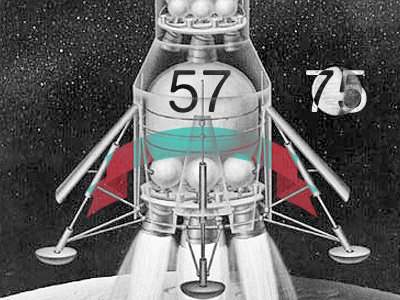 Space Race apollo moon nasa ribbon rocket space type