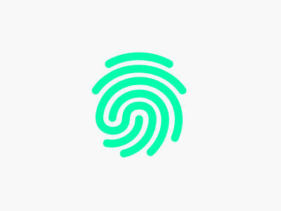 Identify Icon animation bright clean fingerprint gradient icon icon animation icon app identity illustration line login motion motion graphics paths soft touch vector web web design