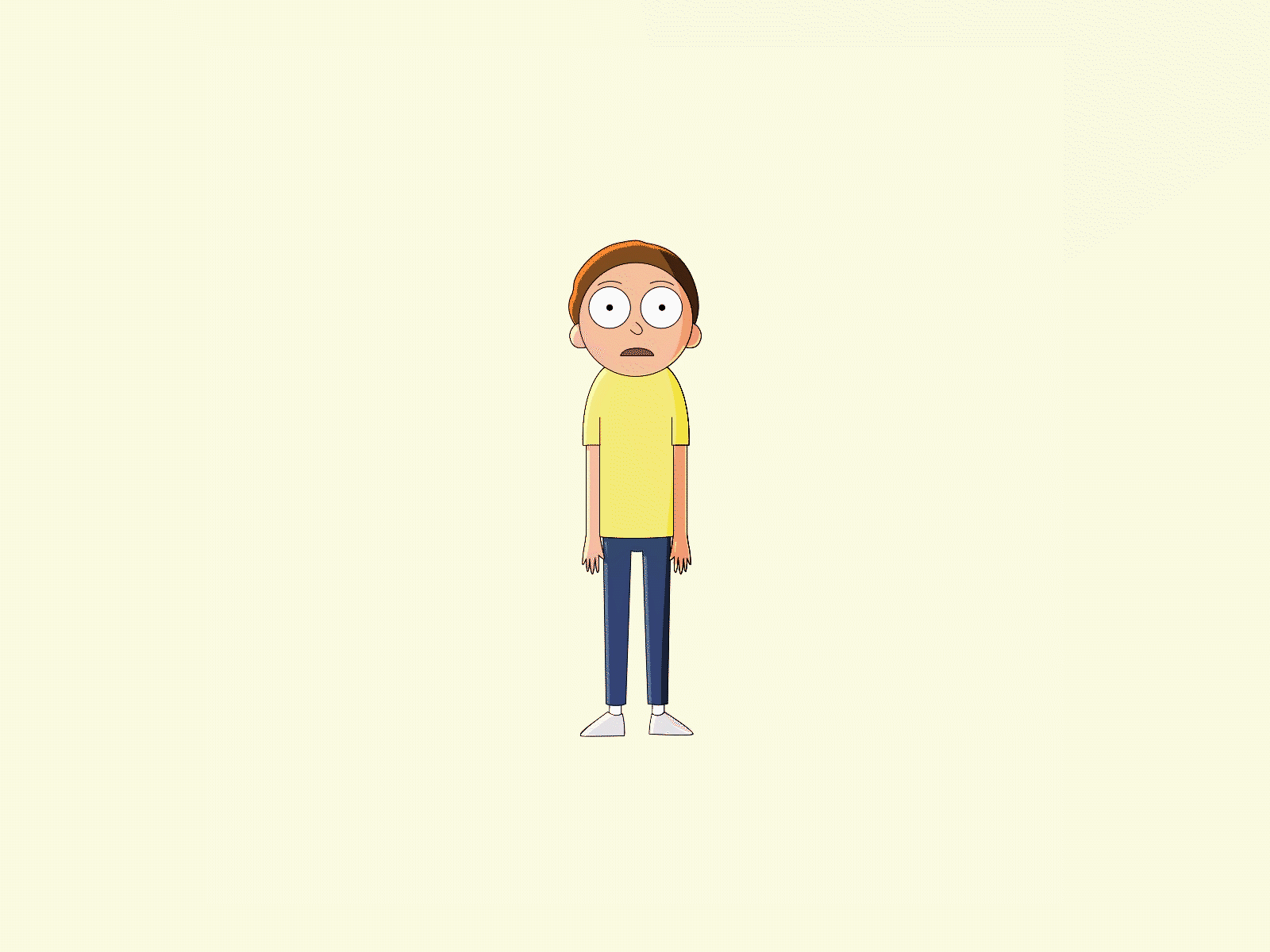 Morty Turnaround aftereffects animation animation 2d animation after effects illustration modelsheet motion design motiongraphics rick and morty rickandmorty run cycle turnaround