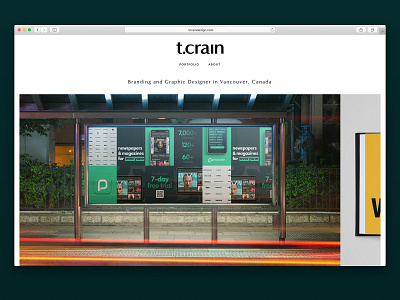 New portfolio site ( tcraindesign.com )