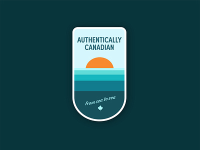 Authentically Canadian - Retro badge