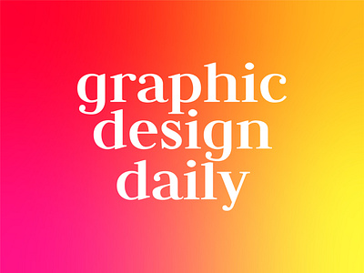 Graphic Design Daily - Brand identity brand brand identity branding branding design design logo logo design logotype typography vector