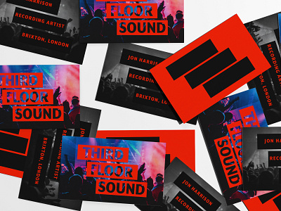Third Floor Sound - business cards brand brand identity branding clean digital logo logo design logotype minimal vector