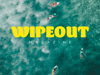 Wipeout Magazine logo brand brand design brand identity branding clean digital logo logo design logodesign logos logotype masthead minimal surf