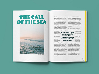 Wipeout Magazine spread brand clean designer editorial editorial design editorial layout freelance freelance designer indesign layout magazine magazine design minimal surf vector