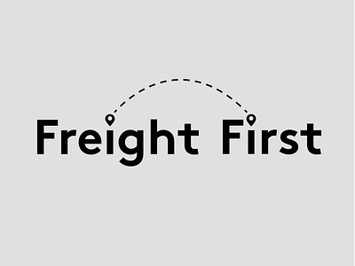 Freight First - Logo design adobe brand branding clean digital dribbble flat icon identity illustrator logo logo design logotype minimal typography vector