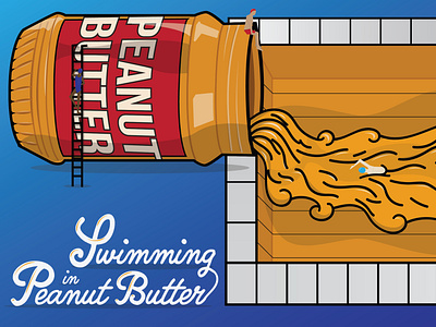 Swimming in Peanut butter