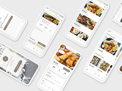 Food Truck App app design flat icon ui ux