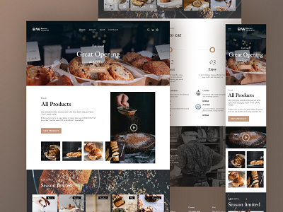 Bakery shopping website - RWD