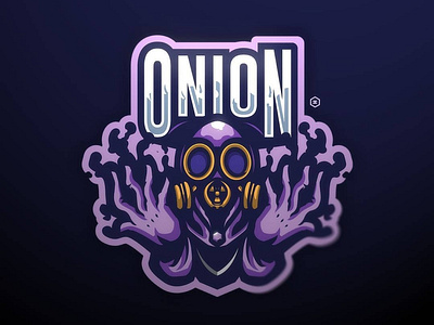 Onion character design illustration logo vector