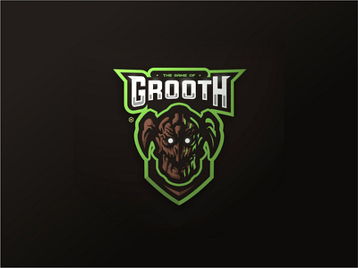 Grooth animation character design illustration logo