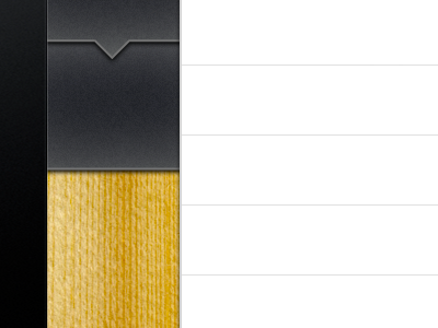 iOS UI breadcrumb column gradient grain ios ipad list shadow ui wood