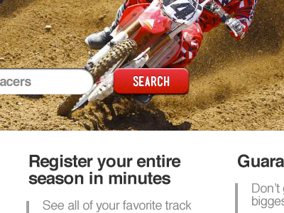 Pivotal Homepage Search bike button competitor dirt fast grain headline helvetica homepage input mensch motocross motox noise photo race racing search