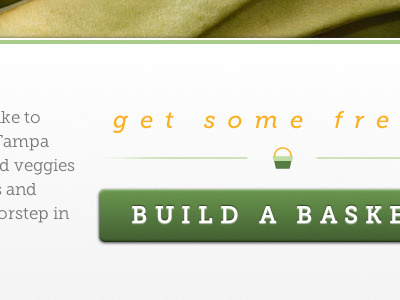 Build a Basket css3 gradients green slab serif