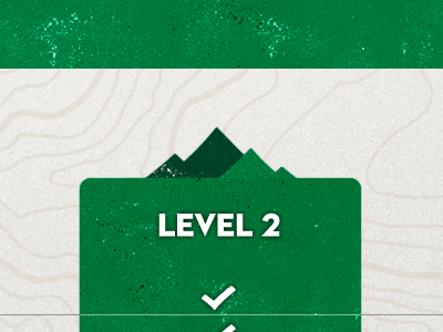 Level 2 callout checkmark concrete feature comparison map mountains neutraface noise paper pricing table texture tilting topographical map uppercase