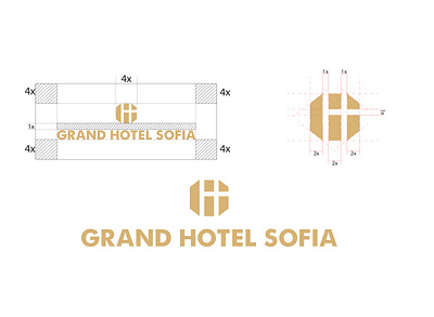 Logo Grand Hotel Sofia brand identity branding design identity branding identity design logo logodesign logotype