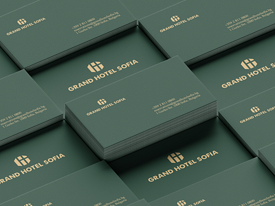 Business Card Grand Hotel Sofia brand identity branding branding design business card business card design businesscard identity design logotype