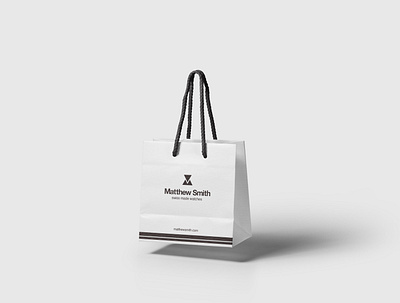 Shop bag design bag brand identity branding identity design logo shopbag shopping watch