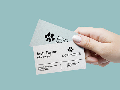 Business Card- Dog House brand design brand identity branding design logo logo design logodesign logos typography visit card visiting card design