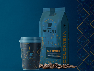 Book Cafe Packing Design books brand brand design brand identity brand strategy branding coffee identity branding identitydesign label design logo logodesign logotype package design packing packing design pattern