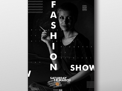 Poster Design "Fashion Show" fashion fashion brand fashion show poster poster a day poster design posters typogaphy typography typography art wall art