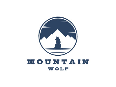 Mountain Wolf isolated