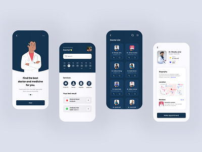 Health Care App android app care design figma graphic design health illustration indonesia ios logo research ui ux xd