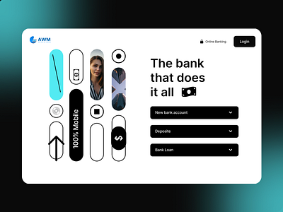 Banking Website app banking design figma graphic design illustration indonesia logo responsive design ui ux website xd