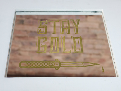 Stay Gold Ponyboy gold gold leaf illustration