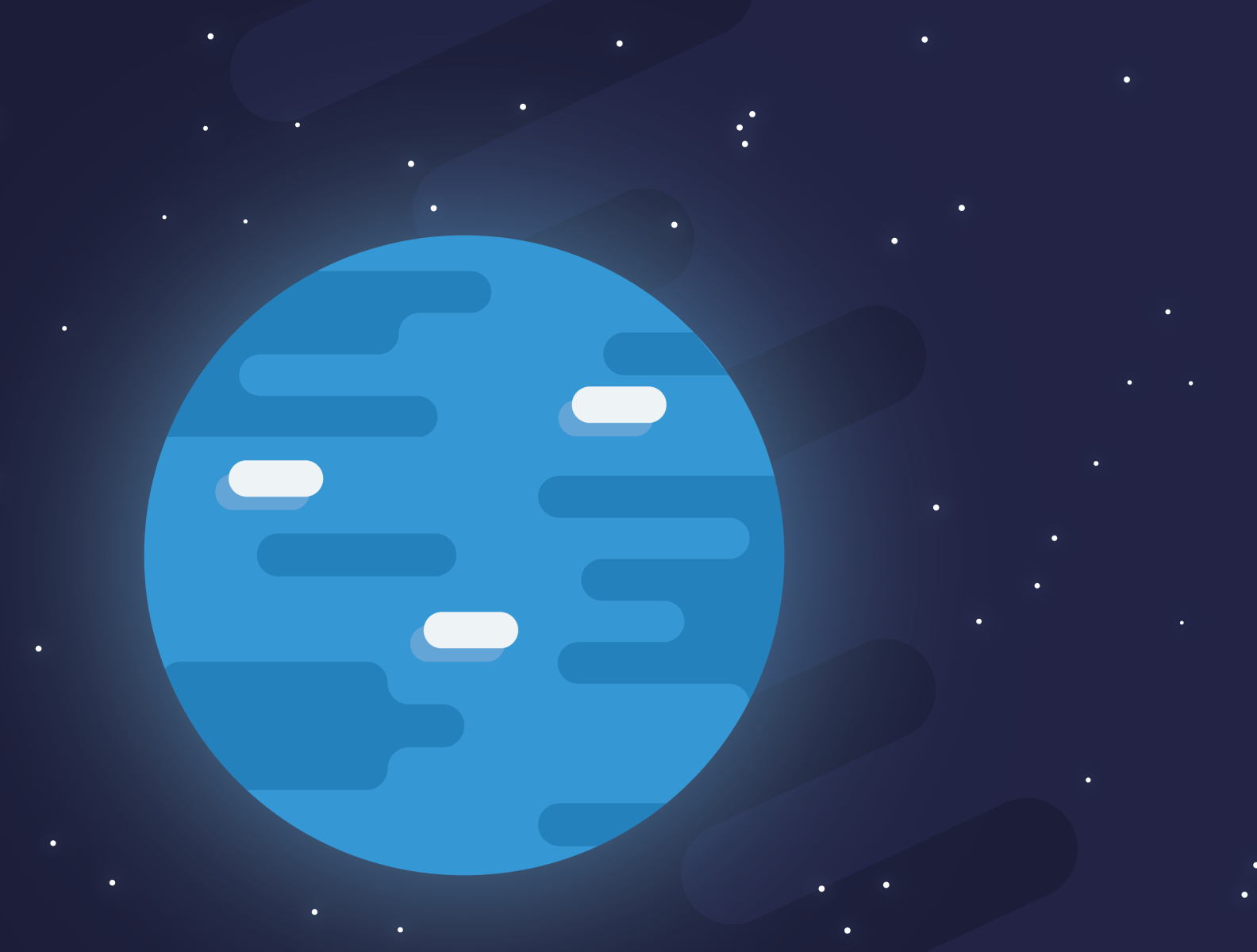 flat planet two by Everett Meert on Dribbble