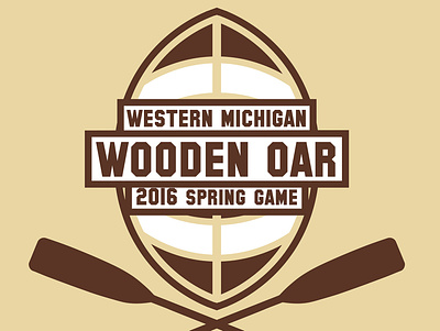 wooden oar spring game logo branding design logo sports sports design vector
