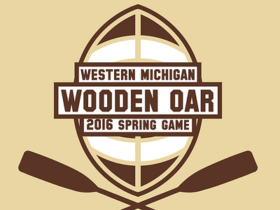 wooden oar spring game logo