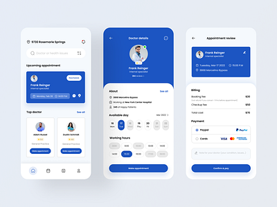 Doctor appointment app appointment design doctor mobile ui ux