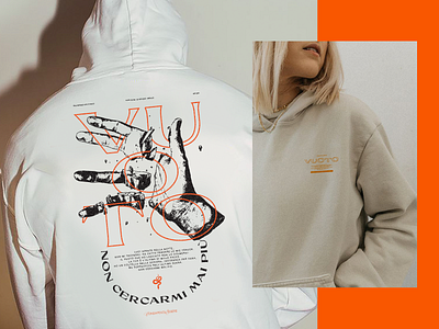 Vuoto fashion hoodie illustration merchandise music streetwear texture tshirt typography