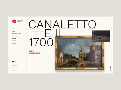 Pinacoteca Agnelli - Restyle 01 - Homepage art webiste desktop ui helvetica homepage minimal minimal ui museum website