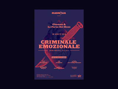 Ghemon - Criminale Emozionale @ Magnolia 2018 event ghemon magnolia milano music poster
