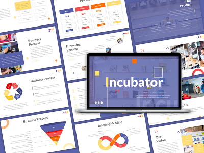 Incubator - Start-up Presentation Template branding design graphic design presentation presentation design presentation layout presentation template template design ui vector