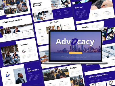 Advocacy Law Firm Presentation Template branding design graphic design presentation presentation design presentation layout presentation template template design ui vector