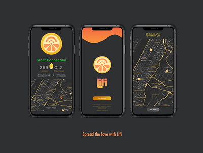 Lifi Mock-Up App branding design illustration logo ui ux