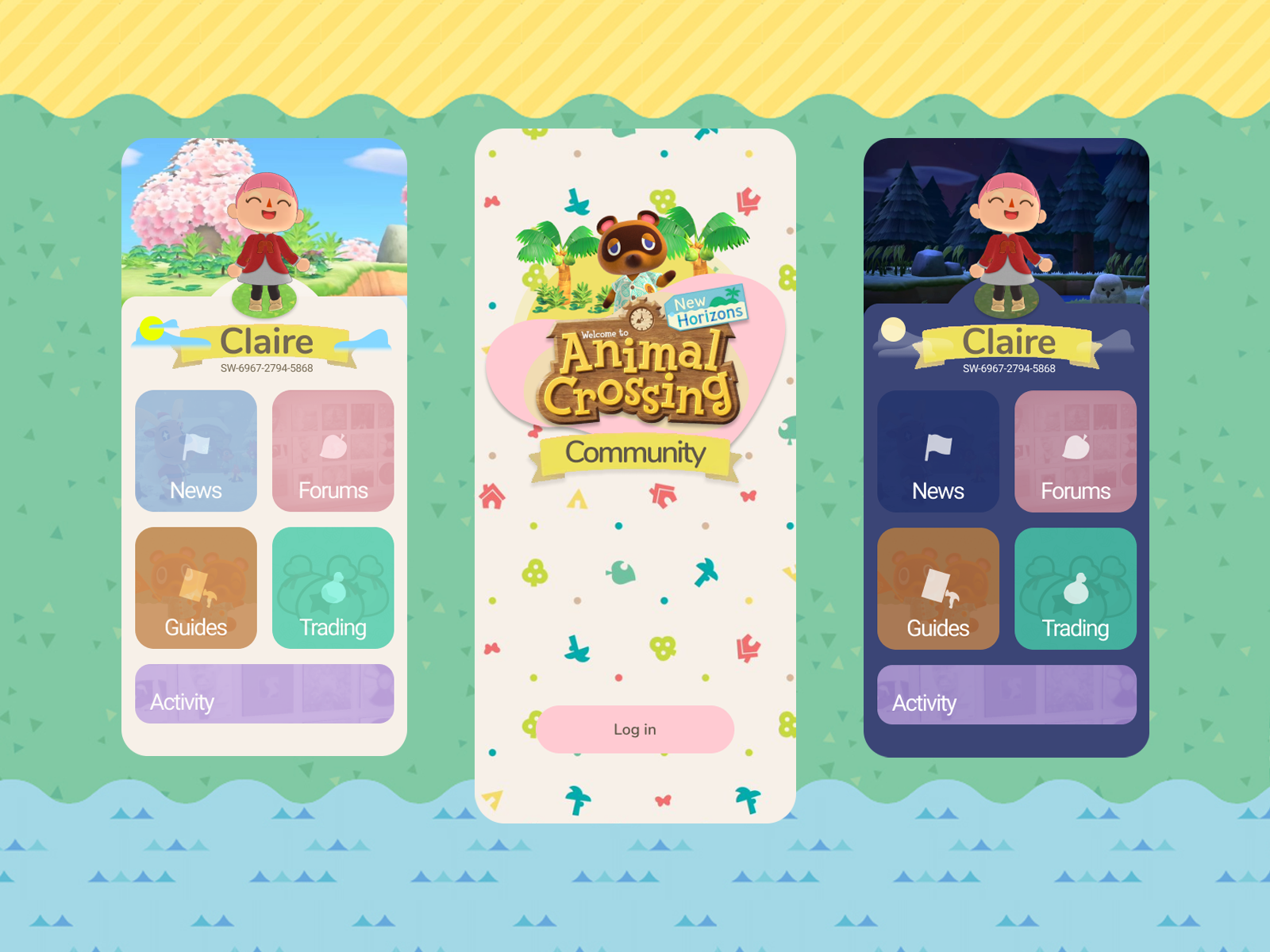 Animal Crossing: New Horizons [Daily UI Challenge] by Jenny cho on Dribbble